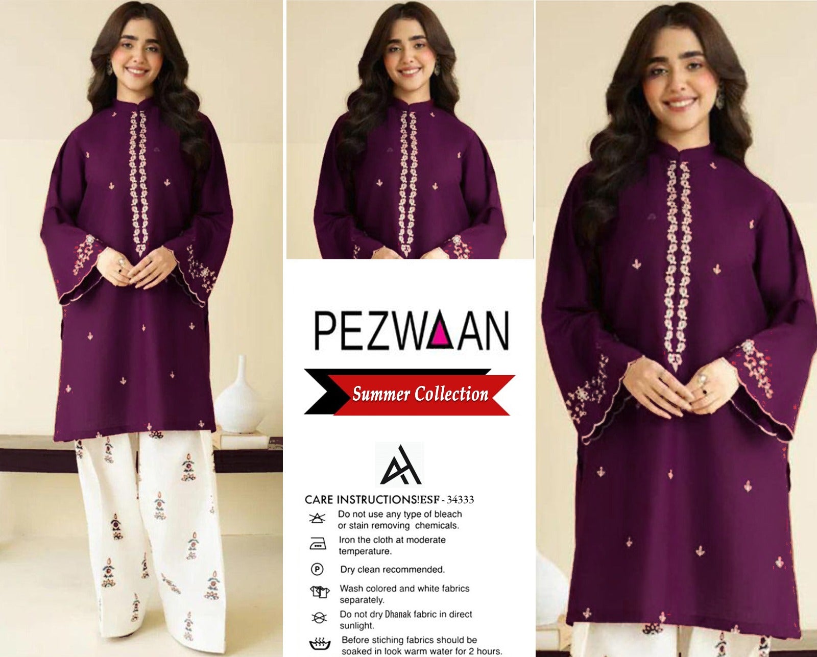 Umzay Premium Lawn 2PC Suit – Elegant Embroidery & Summer Comfort  LL-2PC-002