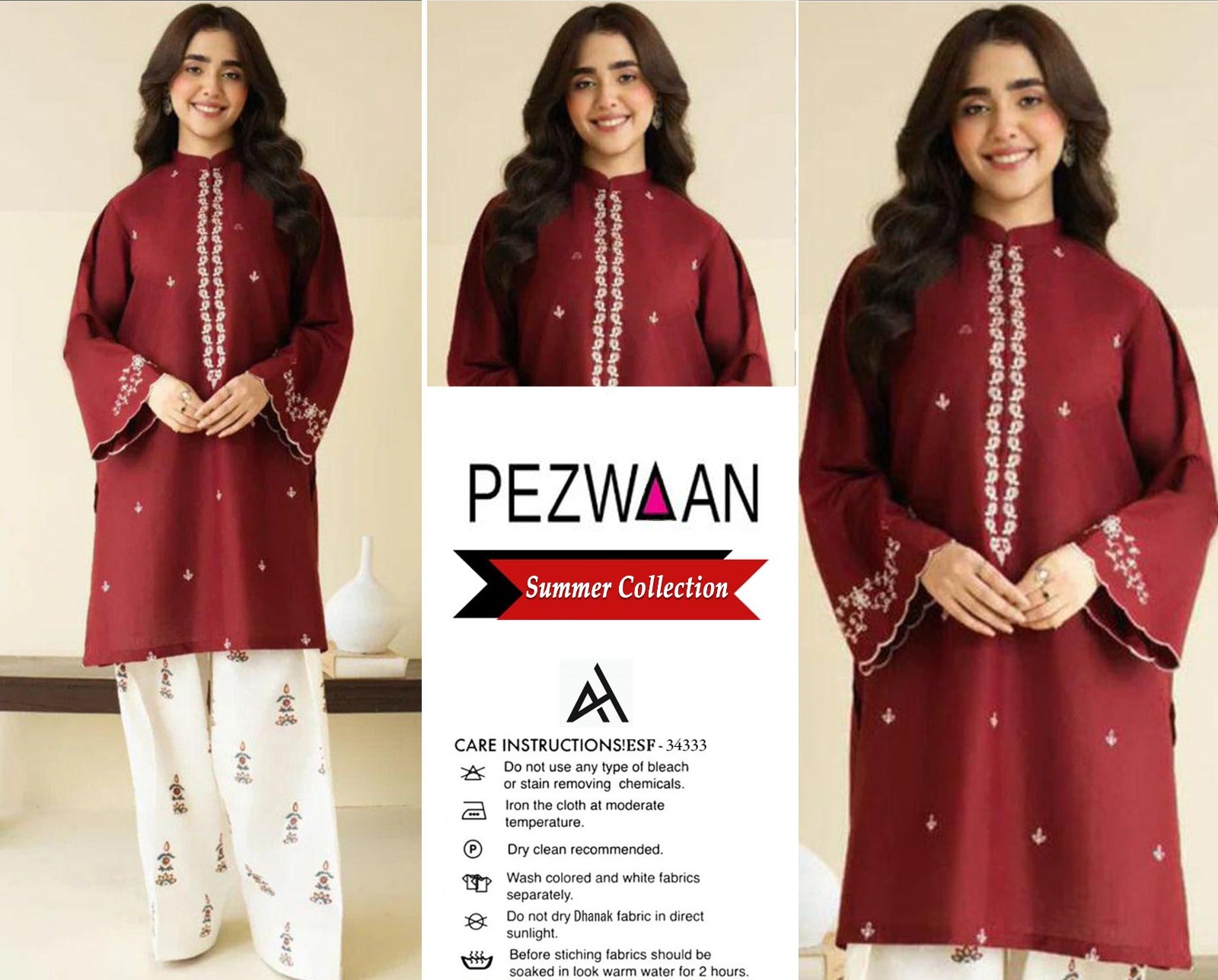 Umzay Premium Lawn 2PC Suit – Elegant Embroidery & Summer Comfort  LL-2PC-001