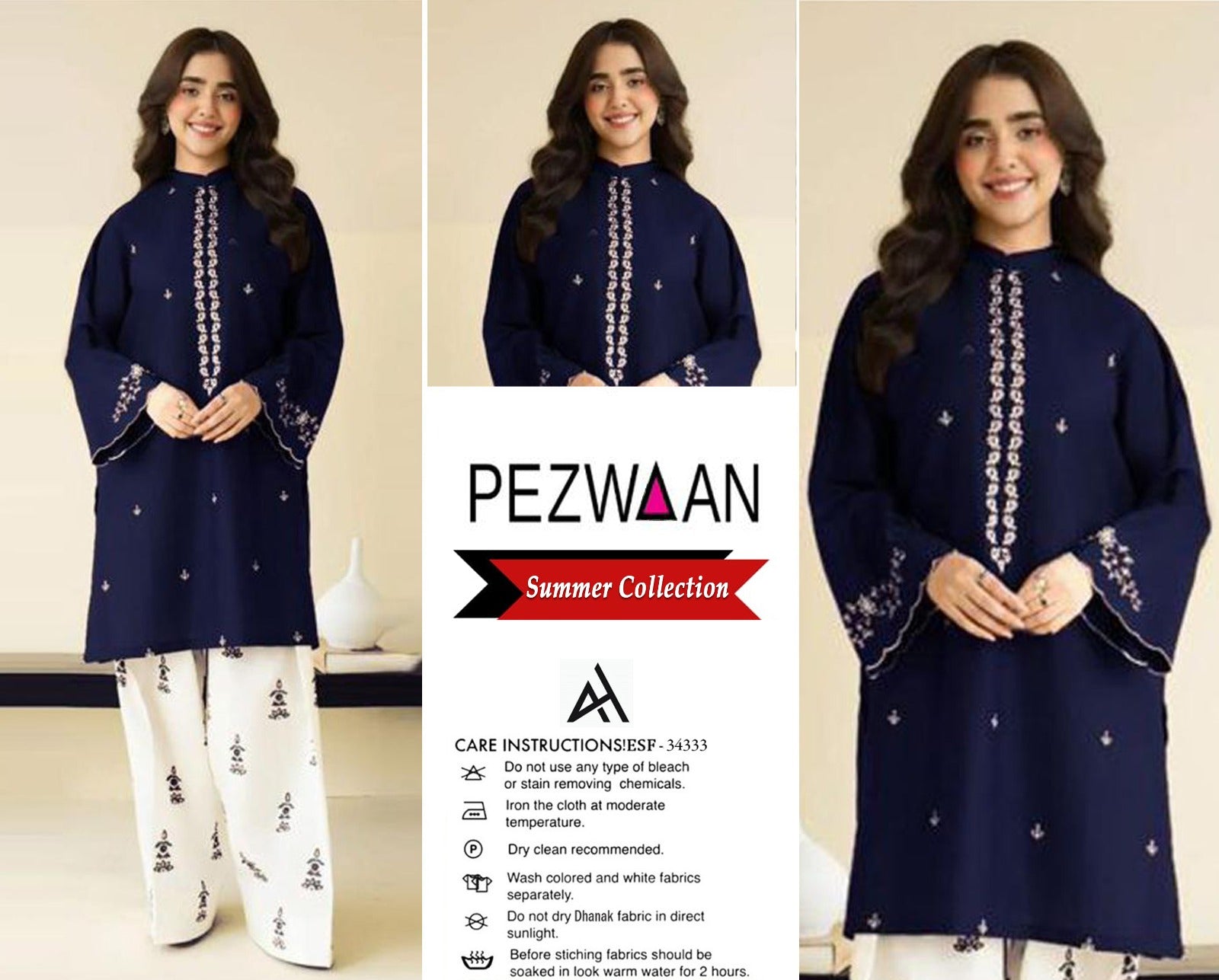 Umzay Premium Lawn 2PC Suit – Elegant Embroidery & Summer Comfort  LL-2PC-003