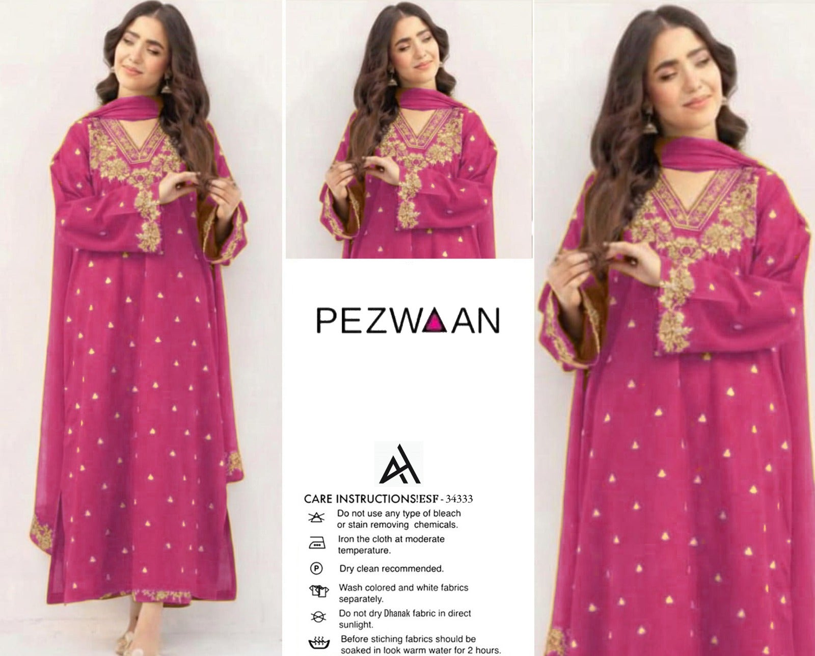 Umzay Premium Lawn 2PC Suit – Elegant Embroidery & Summer Comfort Volume 03