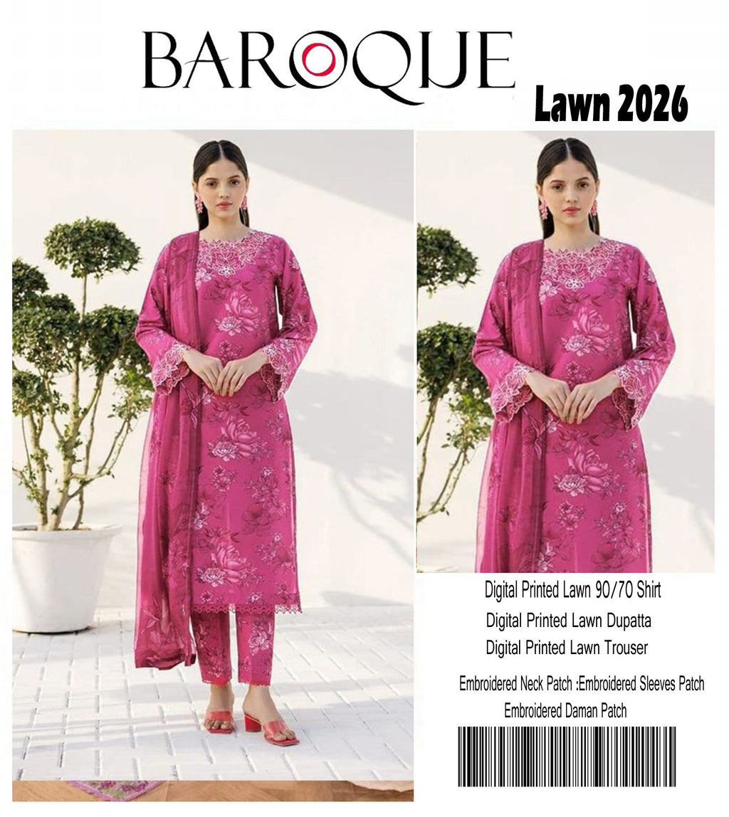 Premium Lawn 3PC Suit – Elegant Embroidery & Summer Comfort Volume L09