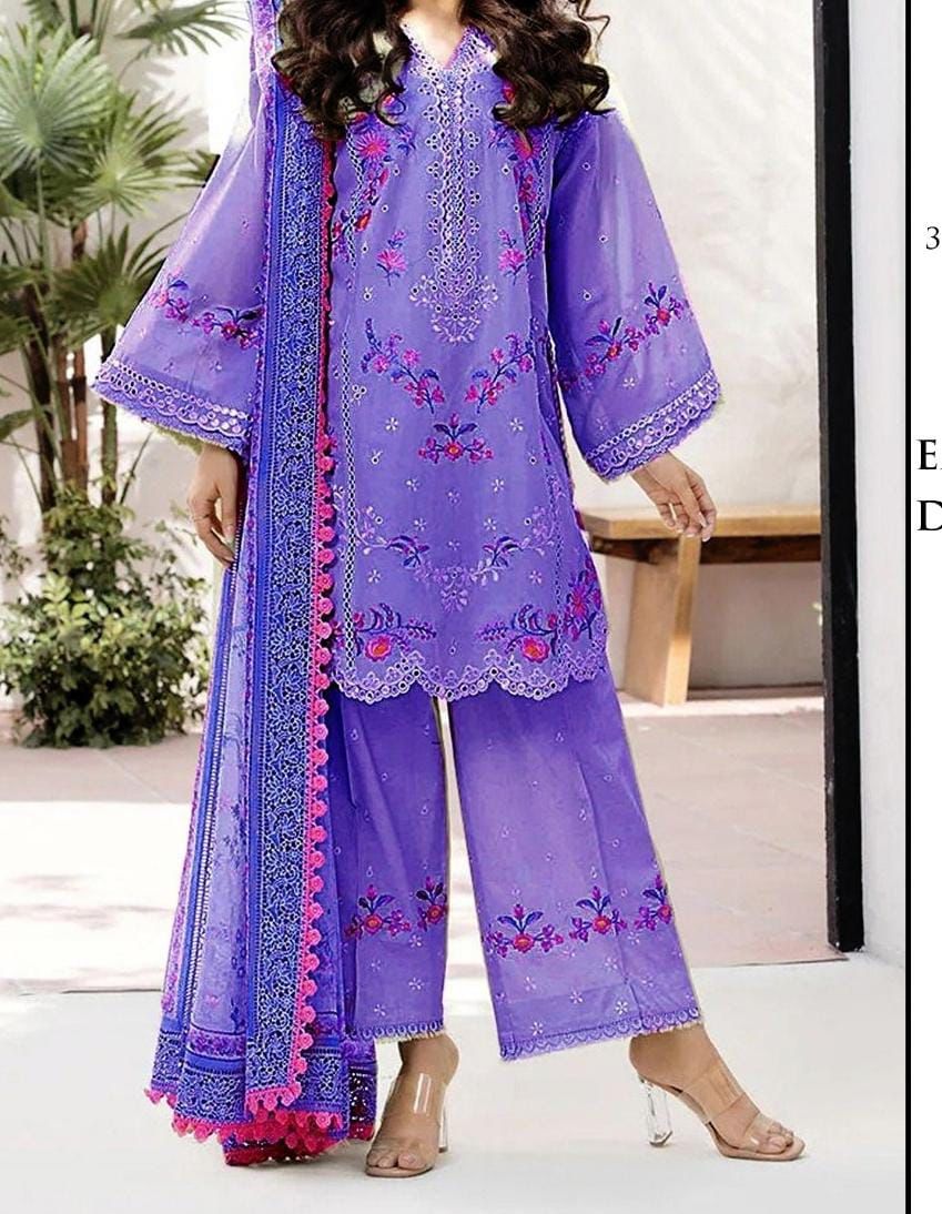 Premium Lawn 3PC Suit – Elegant Embroidery & Summer Comfort Volume L15