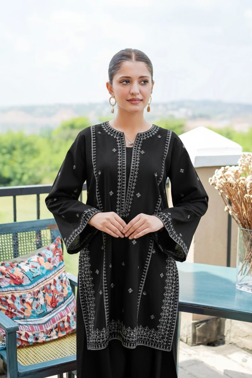 Premium Lawn 2PC Suit – Elegant Embroidery & Summer Comfort Volume 008