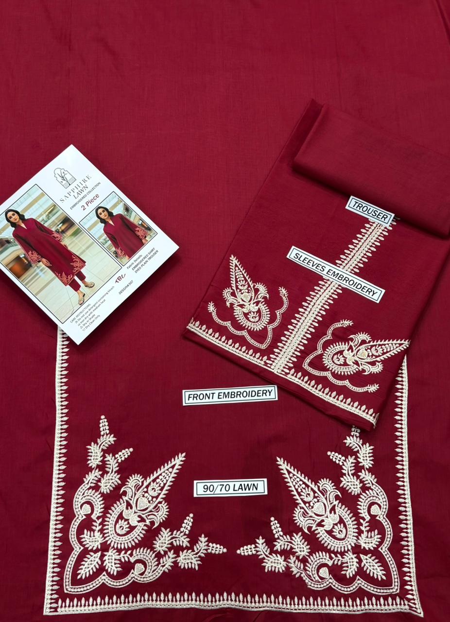 Premium Lawn 2PC Suit – Elegant Embroidery & Summer Comfort Volume LL-01