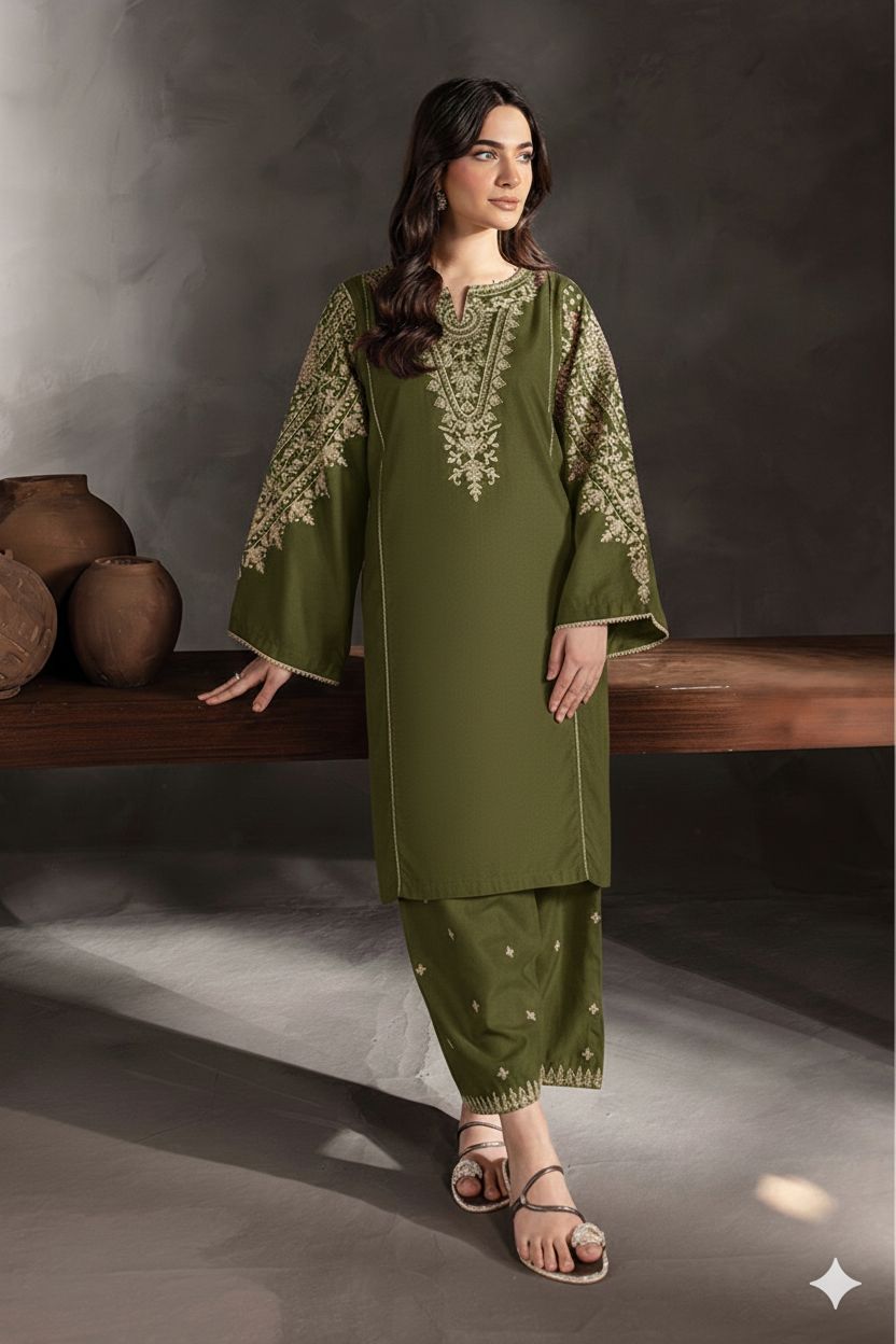 Premium Lawn 2PC Suit – Elegant Embroidery & Summer Comfort Volume LL-03