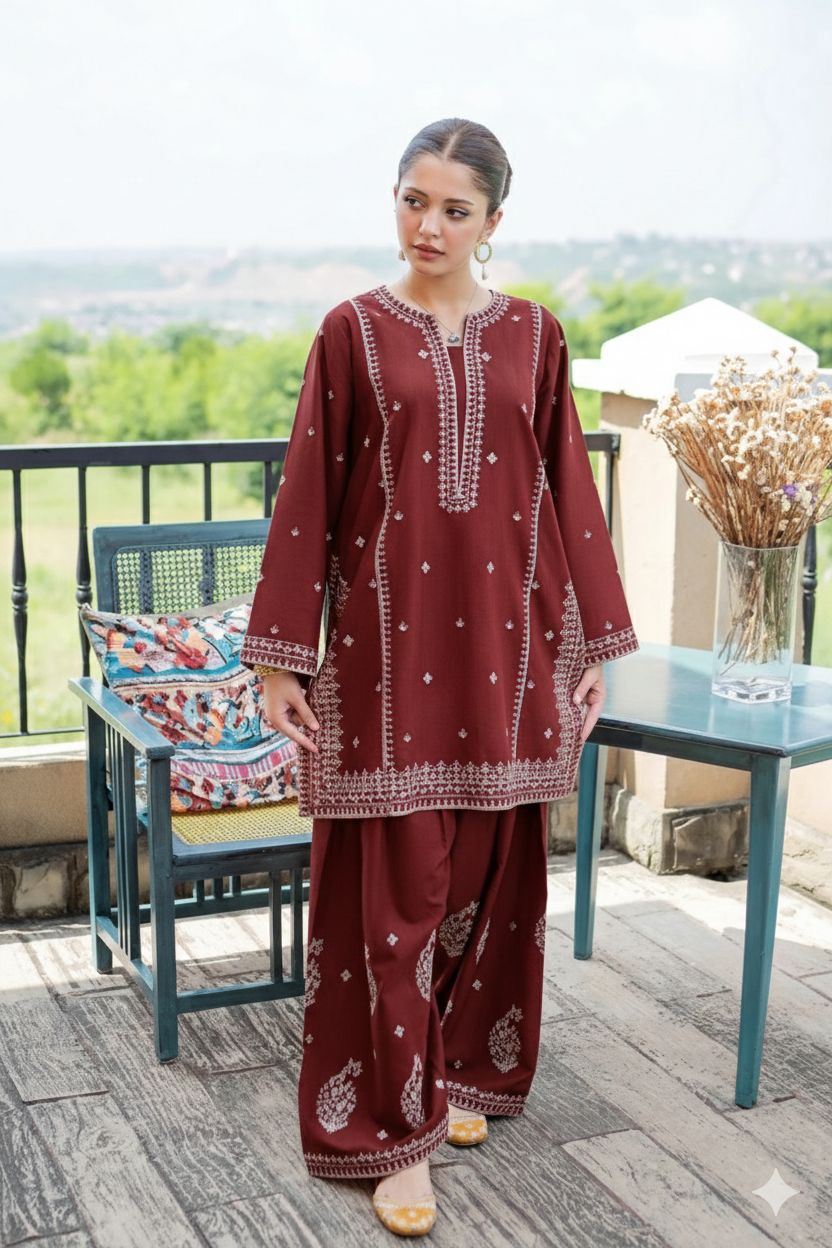Premium Lawn 2PC Suit – Elegant Embroidery & Summer Comfort Volume LL-07