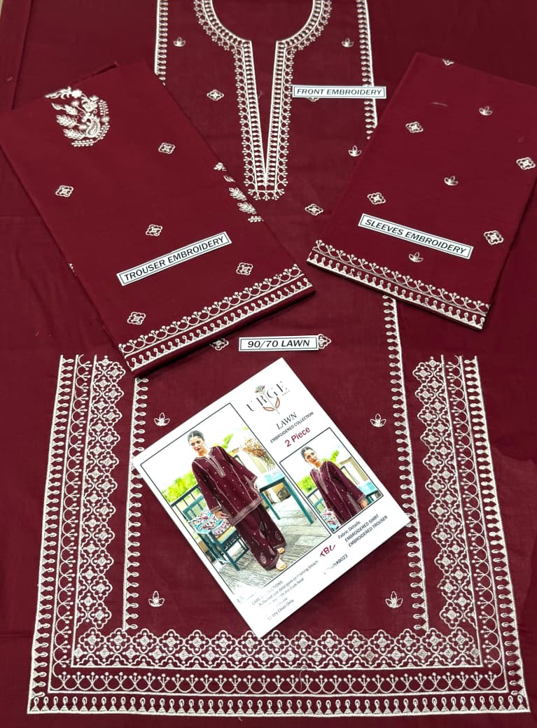Premium Lawn 2PC Suit – Elegant Embroidery & Summer Comfort Volume LL-04