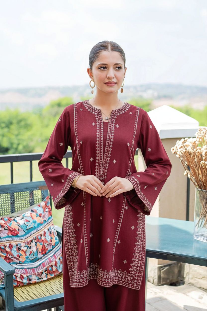 Premium Lawn 2PC Suit – Elegant Embroidery & Summer Comfort Volume LL-07