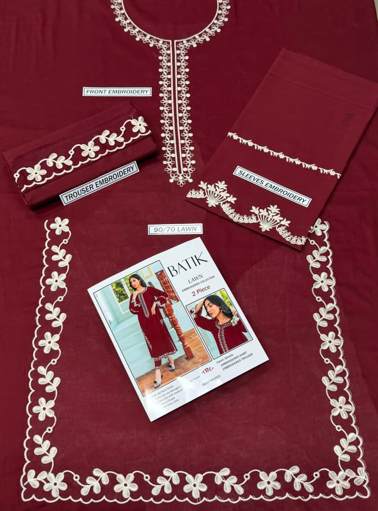 Premium Lawn 2PC Suit – Elegant Embroidery & Summer Comfort Volume LL-07