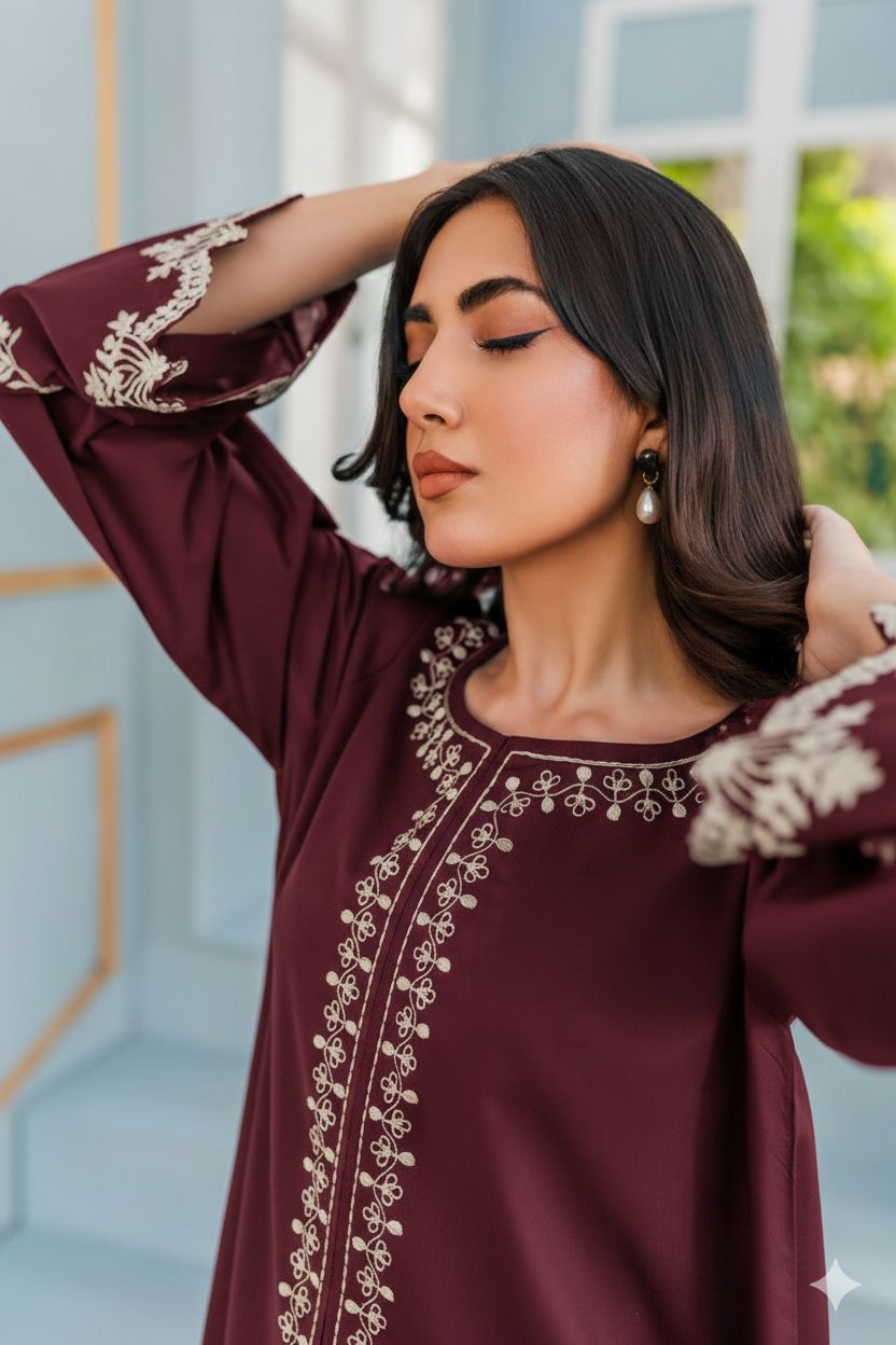 Premium Lawn 2PC Suit – Elegant Embroidery & Summer Comfort Volume LL-07