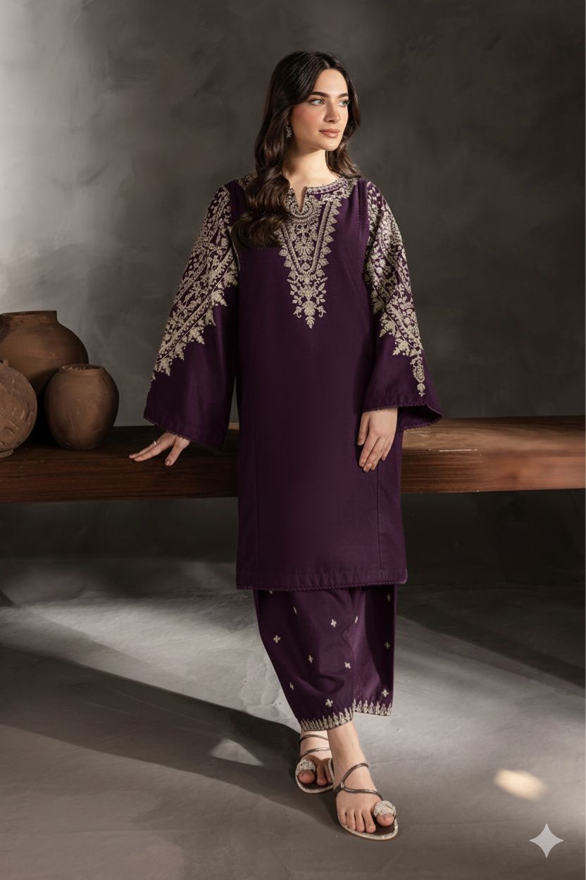 Premium Lawn 2PC Suit – Elegant Embroidery & Summer Comfort Volume LL-08