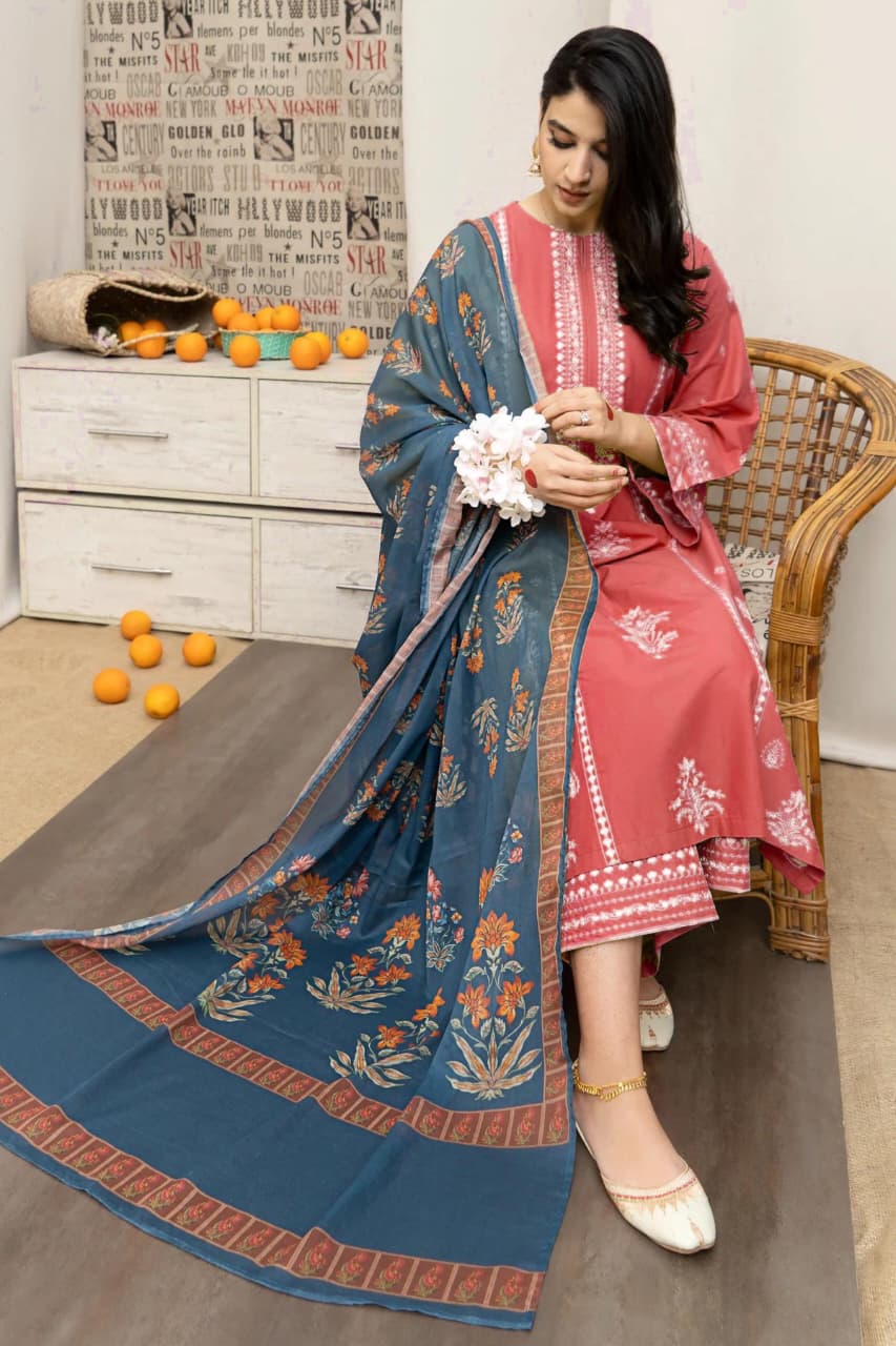 Premium Lawn 3PC Suit – Elegant Embroidery & Summer Comfort Volume L17