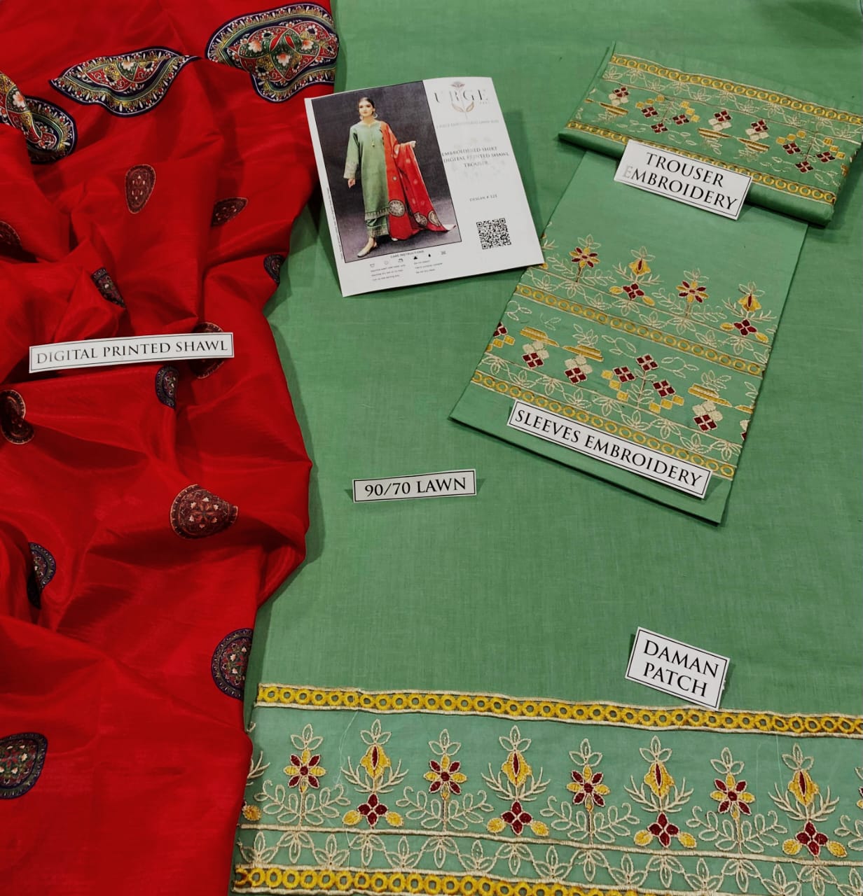 Premium Lawn 3PC Suit – Elegant Embroidery & Summer Comfort Volume L20