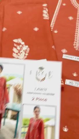 Premium Lawn 2PC Suit – Elegant Embroidery & Summer Comfort Volume 006