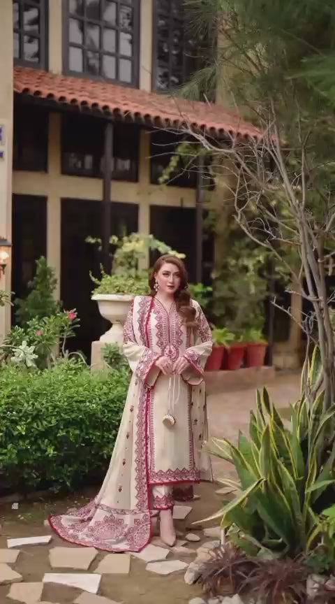 Winter collection Dhnak 3pc EMB