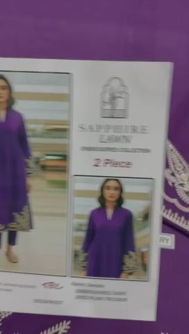 Premium Lawn 2PC Suit – Elegant Embroidery & Summer Comfort Volume 009