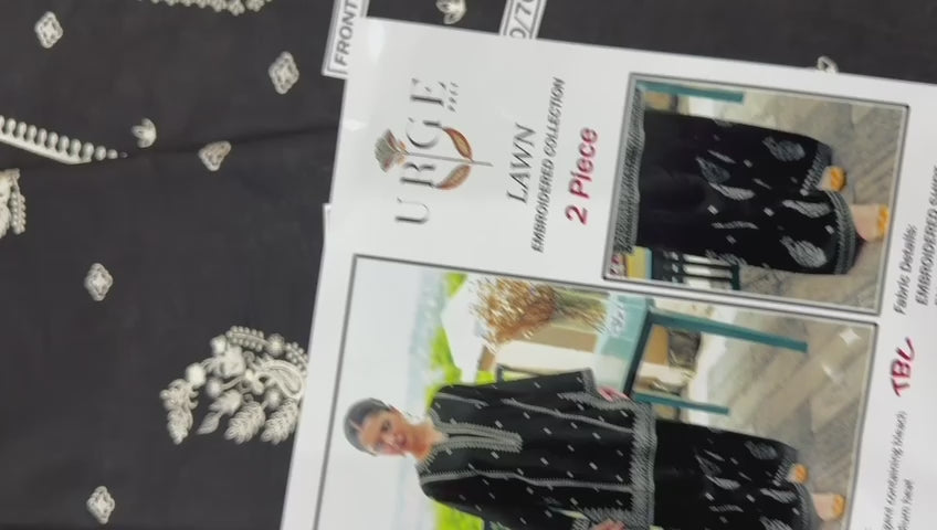 Umzay Premium Lawn 2PC Suit – Elegant Embroidery & Summer Comfort