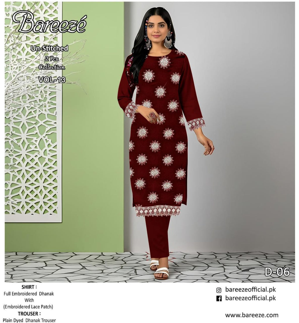 Bareeze 2pc EMB winter collection