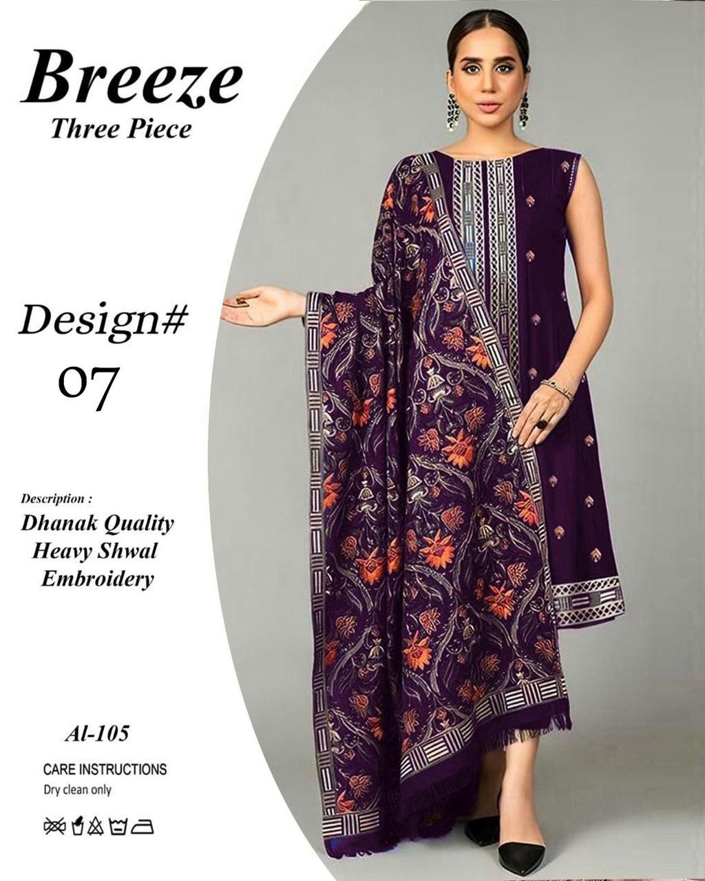 Winter collection Dhank 3pc EMB