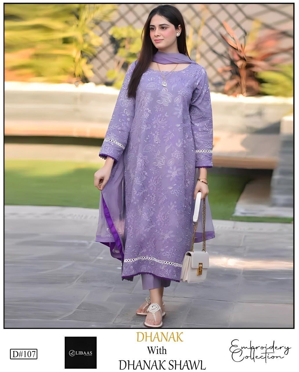 Winter collection Dhnak 3pc EMB