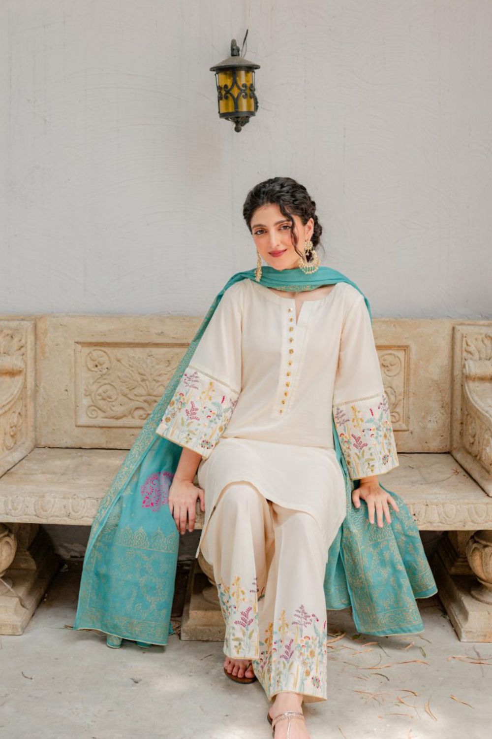 Winter collection Dhnak 3pc EMB