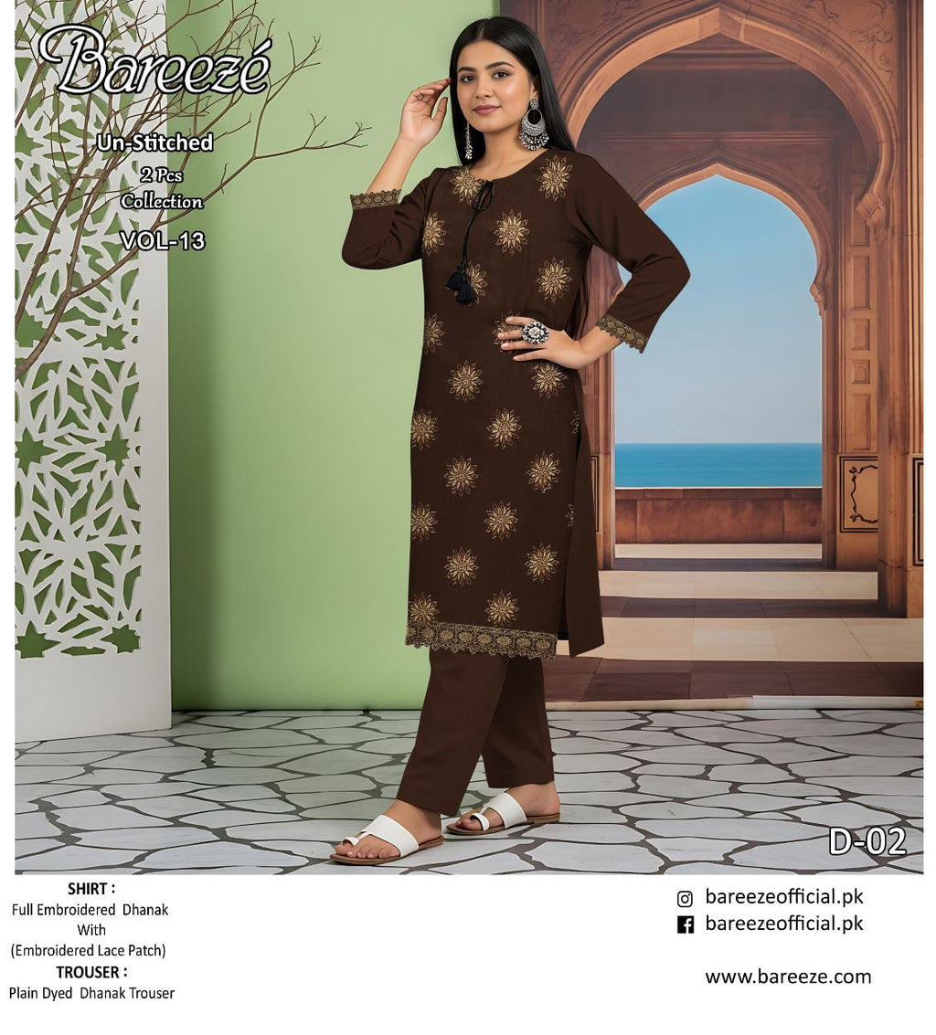 Bareeze 2pc EMB winter collection