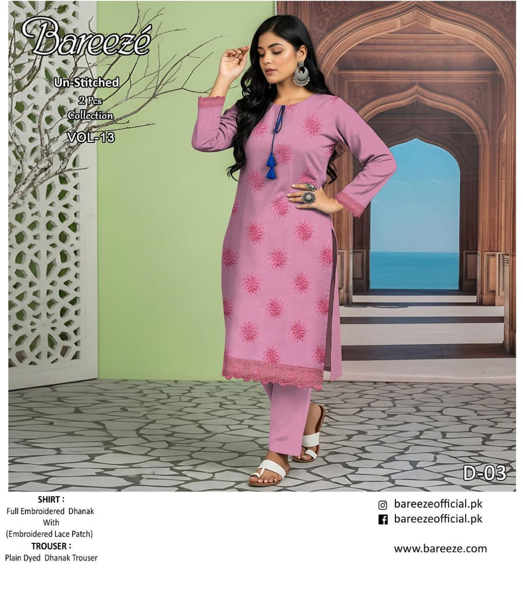 Brezze winter collection Dhnak 2pc EMB